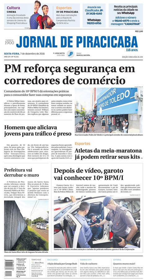 jornal de piracicaba de hoje.